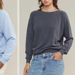 Jungmaven Bonfire Raglan Black Sweatshirt